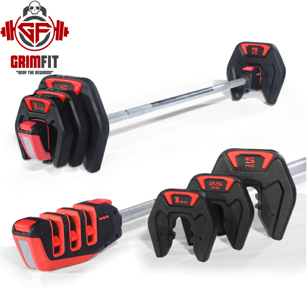Adjustable Studio Barbell Sets - Additional plates available