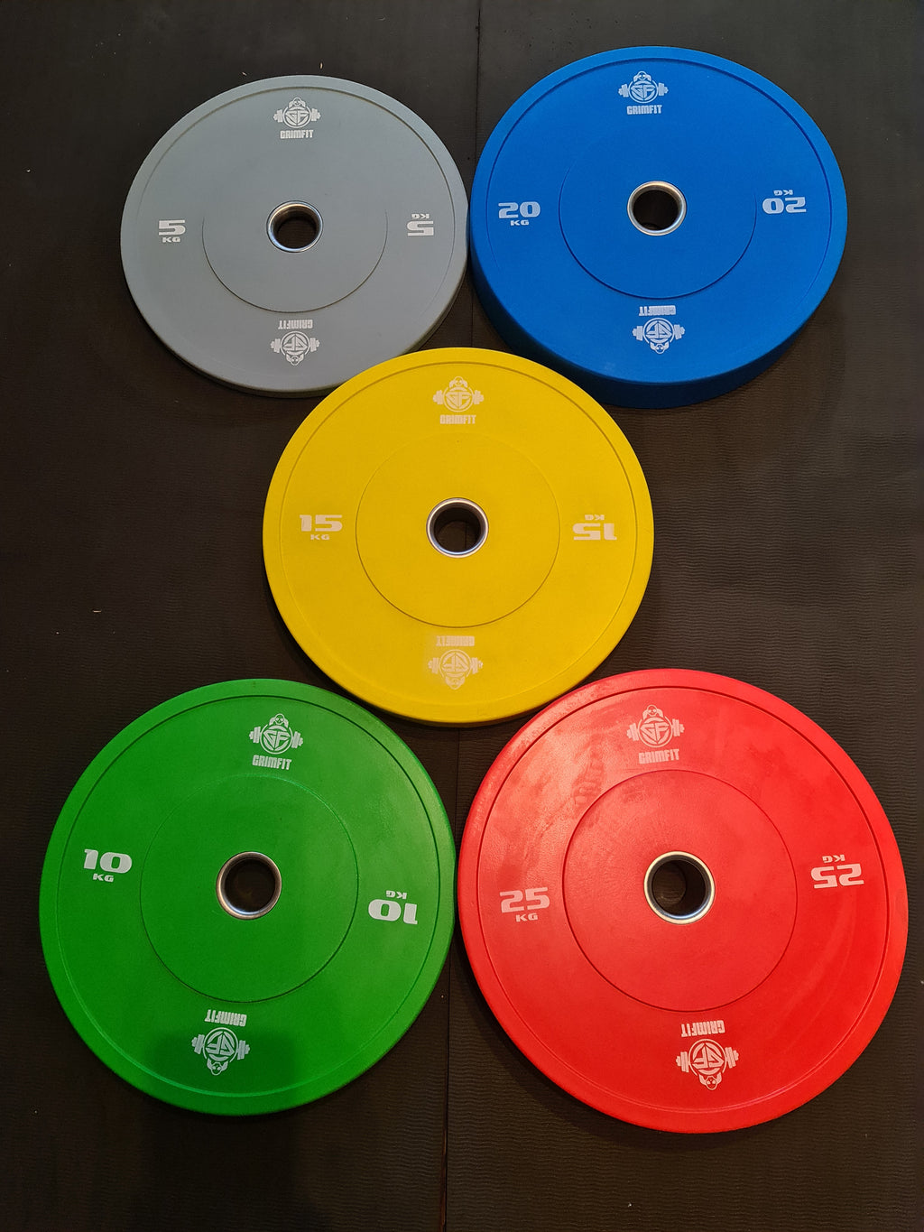 Olympic Bumper Plates ( Rubber) (100KG SET Pairs)
