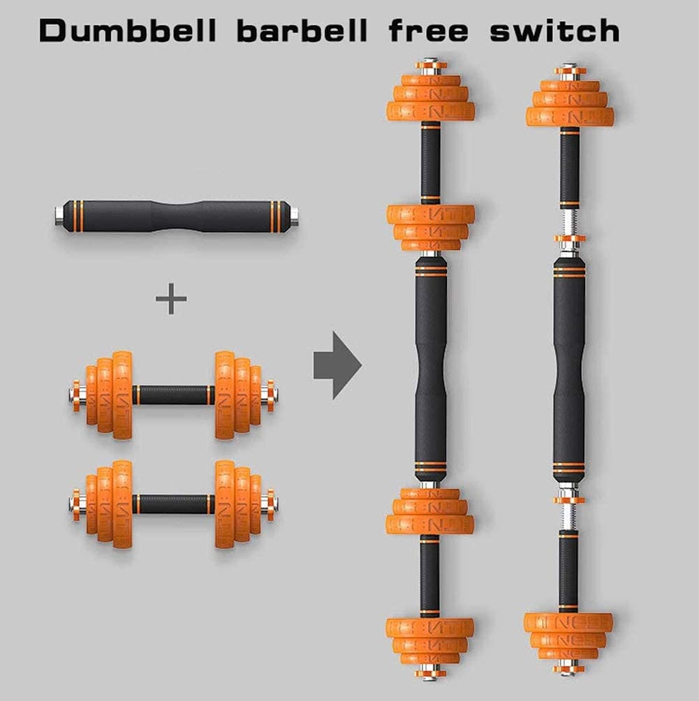 Cast Iron Adjustable Weightlifting Dumbbell Barbell Set
