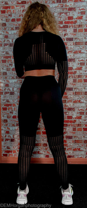 G-Fit Inspire Seamless Sports Top and Leggings in Black