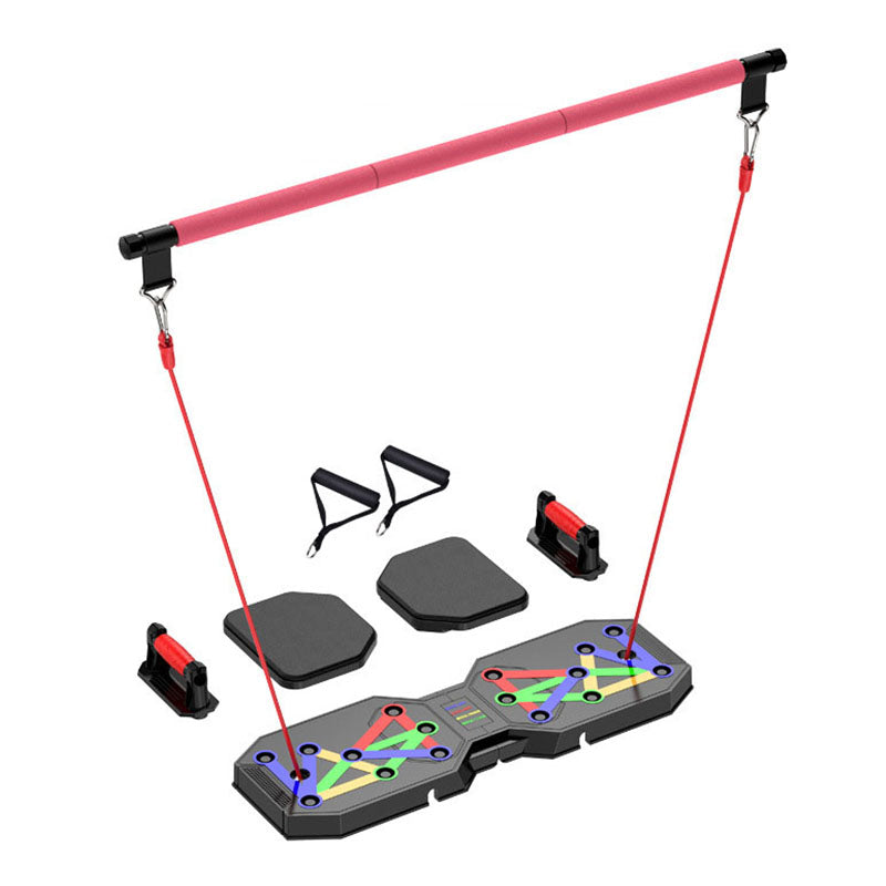 13 in 1 Push Up Board with resistance bands