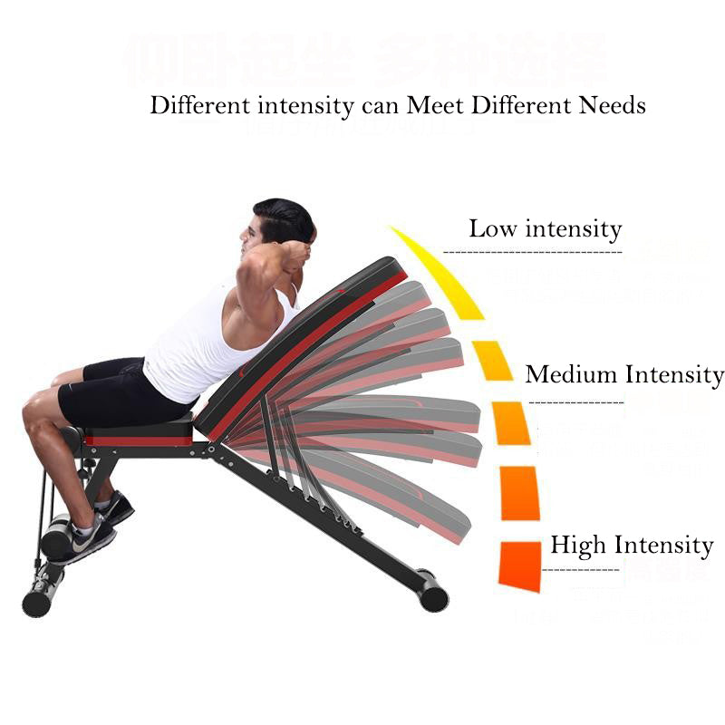 Foldaway Adjustable Weights Bench with Resistance Bands